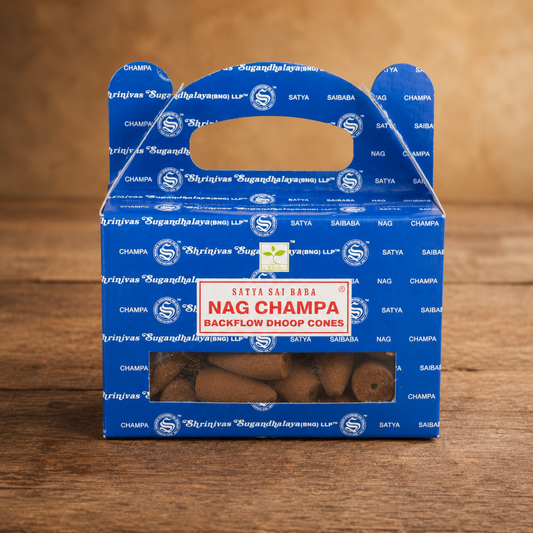 Backflow-Räucherkegel "Nag Champa" - warmer Duft für fließende Abendrituale